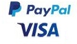 Wir akzeptieren Zahlungen per Paypal VISA