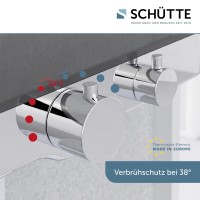 Sch&uuml;tte Duscharmatur OCEAN | mit Thermostat und Ablage | Chrom/Anthrazit