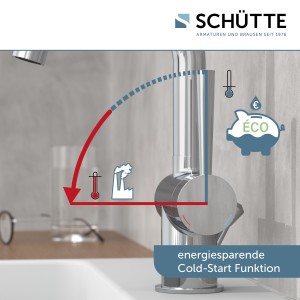 Sch&uuml;tte Waschtischarmatur CORNWALL mit Rundbogen | Hochdruck | Chrom