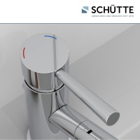 Sch&uuml;tte Waschtischarmatur CORNWALL mit Ablaufgarnitur und Zugstange | Hochdruck | Chrom