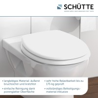 Sch&uuml;tte WC-Sitz Toilettendeckel ohne Absenkautomatik Duroplast Wei&szlig;