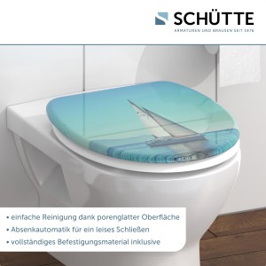 Sch&uuml;tte WC-Sitz Toilettendeckel SAILING | mit Absenkautomatik | Duroplast
