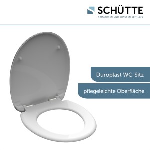 Sch&uuml;tte WC-Sitz Toilettendeckel Yin &amp; Yang mit Absenkautomatik Duroplast