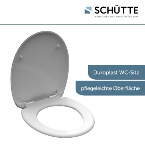 Sch&uuml;tte WC-Sitz Toilettendeckel INDUSTRIAL GREY | mit Absenkautomatik | Duroplast