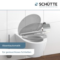 Sch&uuml;tte WC-Sitz Toilettendeckel GREY | mit Absenkautomatik &amp; Schnellverschluss | Duroplast