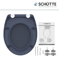 Sch&uuml;tte WC-Sitz Toilettendeckel ANTHRAZIT | mit Absenkautomatik &amp; Schnellverschluss | Duroplast