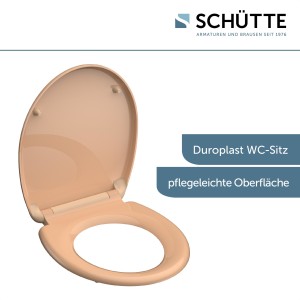 Sch&uuml;tte WC-Sitz Toilettendeckel Beige mit Absenkautomatik Duroplast