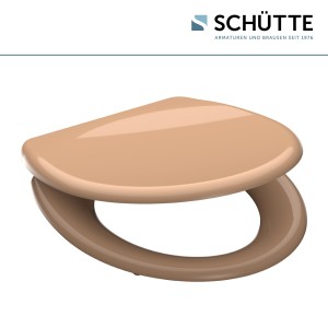 Sch&uuml;tte WC-Sitz Toilettendeckel BEIGE | mit Absenkautomatik &amp; Schnellverschluss | Duroplast