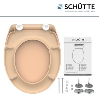 Sch&uuml;tte WC-Sitz Toilettendeckel Beige mit Absenkautomatik Duroplast