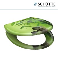 Sch&uuml;tte WC-Sitz Toilettendeckel GREEN GARDEN | mit Absenkautomatik &amp; Schnellverschluss | Duroplast