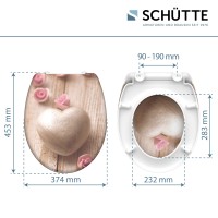 Sch&uuml;tte WC-Sitz Toilettendeckel ROMANTIC | mit Absenkautomatik &amp; Schnellverschluss | Duroplast
