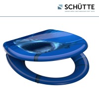 Sch&uuml;tte WC-Sitz Toilettendeckel SHARK | mit Absenkautomatik &amp; Schnellverschluss | Duroplast