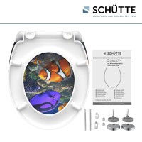 Sch&uuml;tte WC-Sitz Toilettendeckel SEA LIFE | mit Absenkautomatik &amp; Schnellverschluss | Duroplast