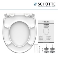Sch&uuml;tte WC-Sitz Toilettendeckel ICEBERG | mit Absenkautomatik &amp; Schnellverschluss | Duroplast | High Gloss