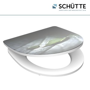 Sch&uuml;tte WC-Sitz Toilettendeckel RAINDROP | mit Absenkautomatik &amp; Schnellverschluss | Duroplast | Hochglanz