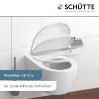 Sch&uuml;tte WC-Sitz Toilettendeckel RAINDROP | mit Absenkautomatik &amp; Schnellverschluss | Duroplast | High Gloss