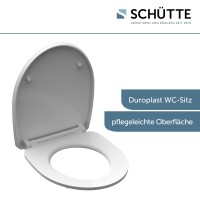 Sch&uuml;tte WC-Sitz Toilettendeckel RAINDROP | mit Absenkautomatik &amp; Schnellverschluss | Duroplast | Hochglanz