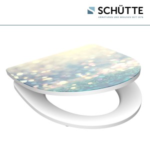 Sch&uuml;tte WC-Sitz Toilettendeckel MAGIC LIGHT | mit Absenkautomatik &amp; Schnellverschluss | Duroplast | Hochglanz