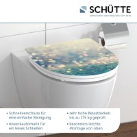 Sch&uuml;tte WC-Sitz Toilettendeckel MAGIC LIGHT | mit Absenkautomatik &amp; Schnellverschluss | Duroplast | Hochglanz