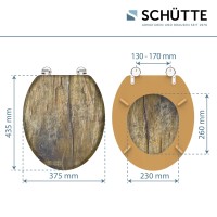 Sch&uuml;tte WC-Sitz Toilettendeckel SOLID WOOD | ohne Absenkautomatik | MDF-Holzkern