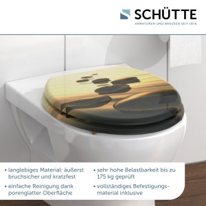 Sch&uuml;tte WC-Sitz Toilettendeckel SEA STONE | ohne Absenkautomatik | MDF-Holzkern