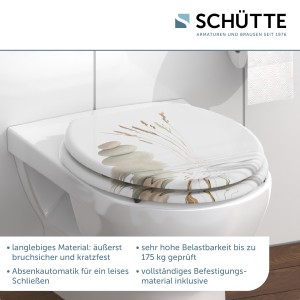 Sch&uuml;tte WC-Sitz Toilettendeckel Balance mit Absenkautomatik MDF-Holzkern