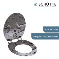 Sch&uuml;tte WC-Sitz Toilettendeckel GREY STEEL | mit Absenkautomatik | MDF-Holzkern