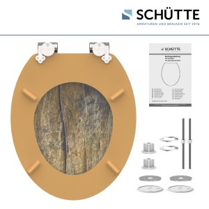 Sch&uuml;tte WC-Sitz Toilettendeckel Solid mit Absenkautomatik MDF-Holzkern