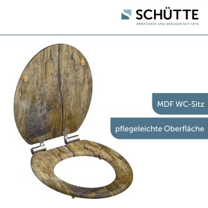 Sch&uuml;tte WC-Sitz Toilettendeckel SOLID WOOD | mit Absenkautomatik | MDF