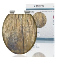 Sch&uuml;tte WC-Sitz Toilettendeckel SOLID WOOD | mit Absenkautomatik | MDF-Holzkern