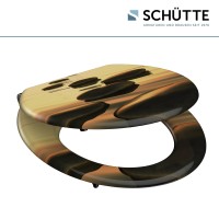 Sch&uuml;tte WC-Sitz Toilettendeckel Seastone mit Absenkautomatik MDF-Holzkern