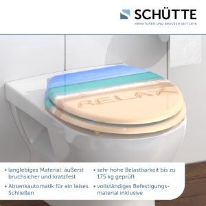 Sch&uuml;tte WC-Sitz Toilettendeckel RELAX | mit Absenkautomatik | MDF