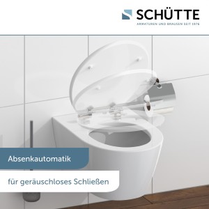 Sch&uuml;tte WC-Sitz Toilettendeckel ASIA | mit Absenkautomatik | MDF-Holzkern | Hochglanz