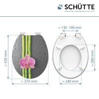 Sch&uuml;tte WC-Sitz Toilettendeckel ASIA | mit Absenkautomatik | MDF High Gloss