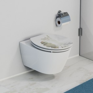 Sch&uuml;tte WC-Sitz Toilettendeckel BALANCE | mit Absenkautomatik | MDF-Holzkern | High Gloss