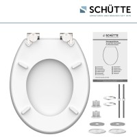Sch&uuml;tte WC-Sitz Toilettendeckel BLACK STONE | mit Absenkautomatik | MDF High Gloss