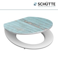 Sch&uuml;tte WC-Sitz Toilettendeckel BLUE WOOD | mit Absenkautomatik | MDF-Holzkern | Hochglanz