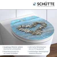 Sch&uuml;tte WC-Sitz Toilettendeckel SHELL HEART | mit Absenkautomatik | MDF High Gloss