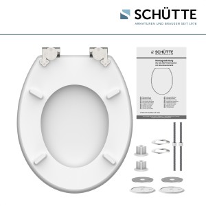 Sch&uuml;tte WC-Sitz Toilettendeckel WATER DROP | mit Absenkautomatik | MDF High Gloss