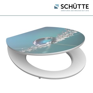 Sch&uuml;tte WC-Sitz Toilettendeckel WATER DROP | mit Absenkautomatik | MDF-Holzkern | Hochglanz