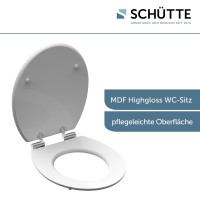Sch&uuml;tte WC-Sitz Toilettendeckel DIAMOND | mit Absenkautomatik | MDF-Holzkern | High Gloss