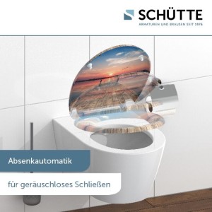 Sch&uuml;tte WC-Sitz Toilettendeckel SUNSET SKY | mit Absenkautomatik &amp; Schnellverschluss | Duroplast