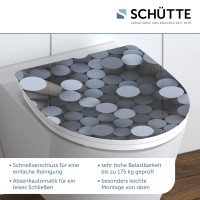 Sch&uuml;tte WC-Sitz Toilettendeckel ROUND DIPS | mit Absenkautomatik &amp; Schnellverschluss | Duroplast | High Gloss