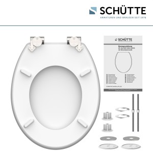 Sch&uuml;tte WC-Sitz Toilettendeckel FLOWERS AND WOOD | mit Absenkautomatik | MDF High Gloss