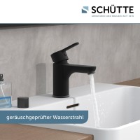 Sch&uuml;tte Waschtischarmatur DENVER | mit Einhebelmischer | Hochdruck | Schwarz Matt
