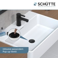 Sch&uuml;tte Waschtischarmatur DENVER | mit Einhebelmischer | Schwarz Matt