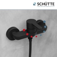 Sch&uuml;tte Duscharmatur DENVER | mit Einhebelmischer | Schwarz Matt