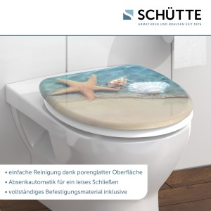 Sch&uuml;tte WC-Sitz Toilettendeckel BEACH | mit Absenkautomatik | Duroplast