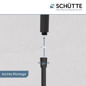 Sch&uuml;tte Stangenbrause-Set RAVEN | Schwarz Matt