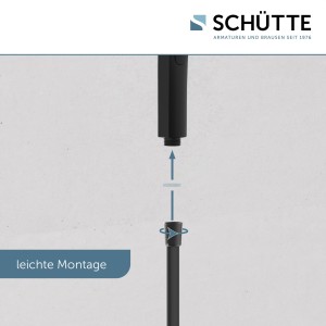Sch&uuml;tte Handbrause SAMOA RAIN | ca. 13 cm &Oslash; | Schwarz Matt